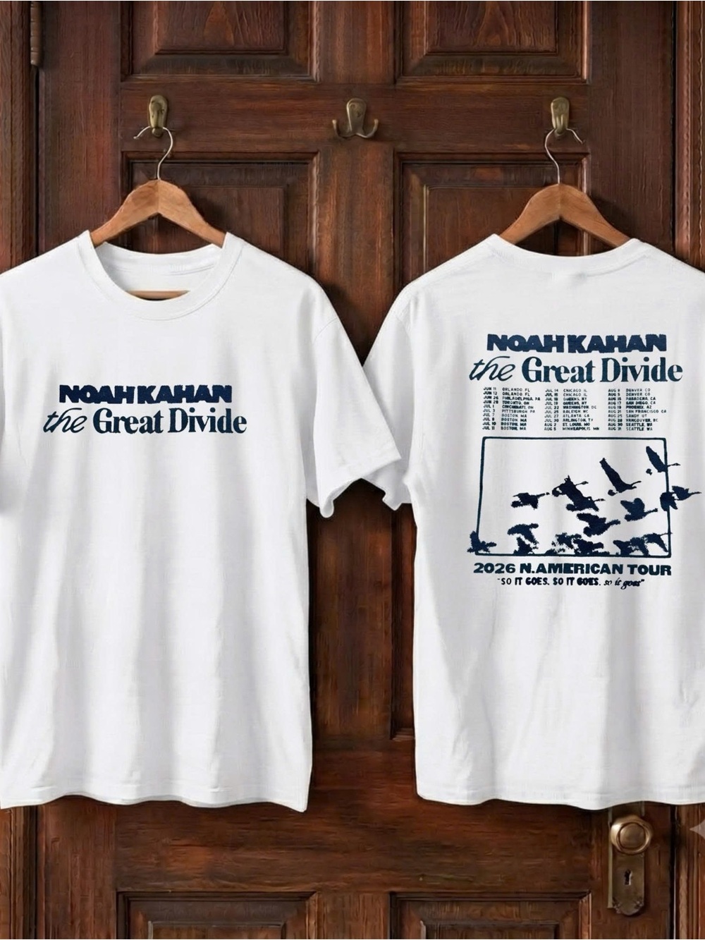 Noah Kahan The Great Devide Tour 2026 Shirt